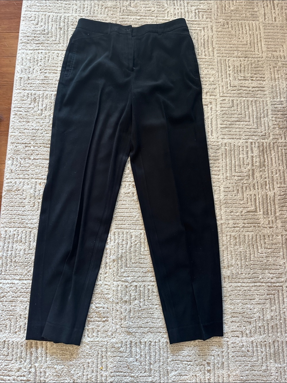 Talbots Black Straight-Leg Dress Pants